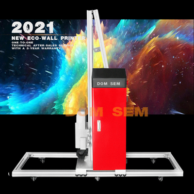 DOMSEM hotels bent vertical wall inkjet printers for 3d wall priting machine with EPSN 10 generation high precision printing nozzle